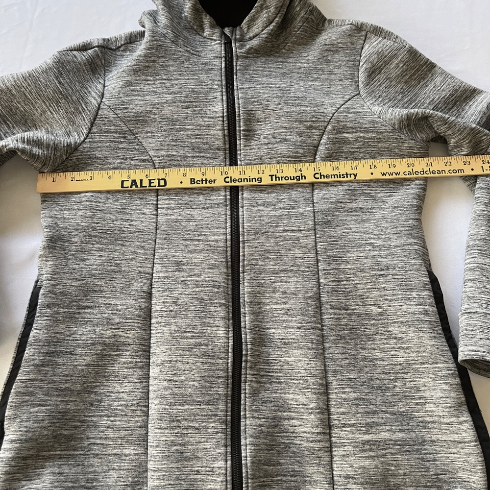 Lululemon Pick Your Path Hooded Jacket Gray Black Size 12 - Picture 12 of 16